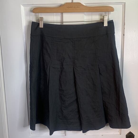 Eileen Fisher Gray Linen Blend Midi Pocket Skirt W-404 Size XS - Picture 5 of 7